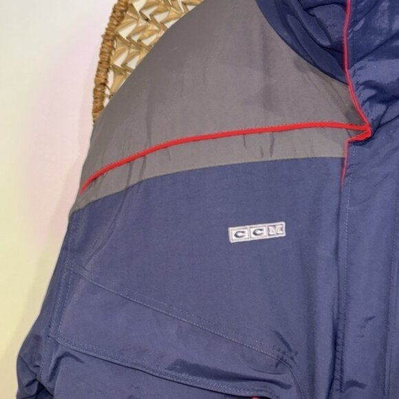 Vintage CCM Columbus Blue Jackets Winter Coat Jacket - Picture 4 of 13
